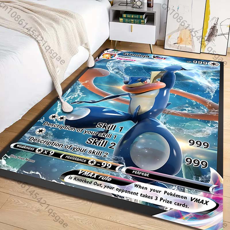 Commercial Printing Machine - 1PC Pokémon Greninja Cards Print Carpet