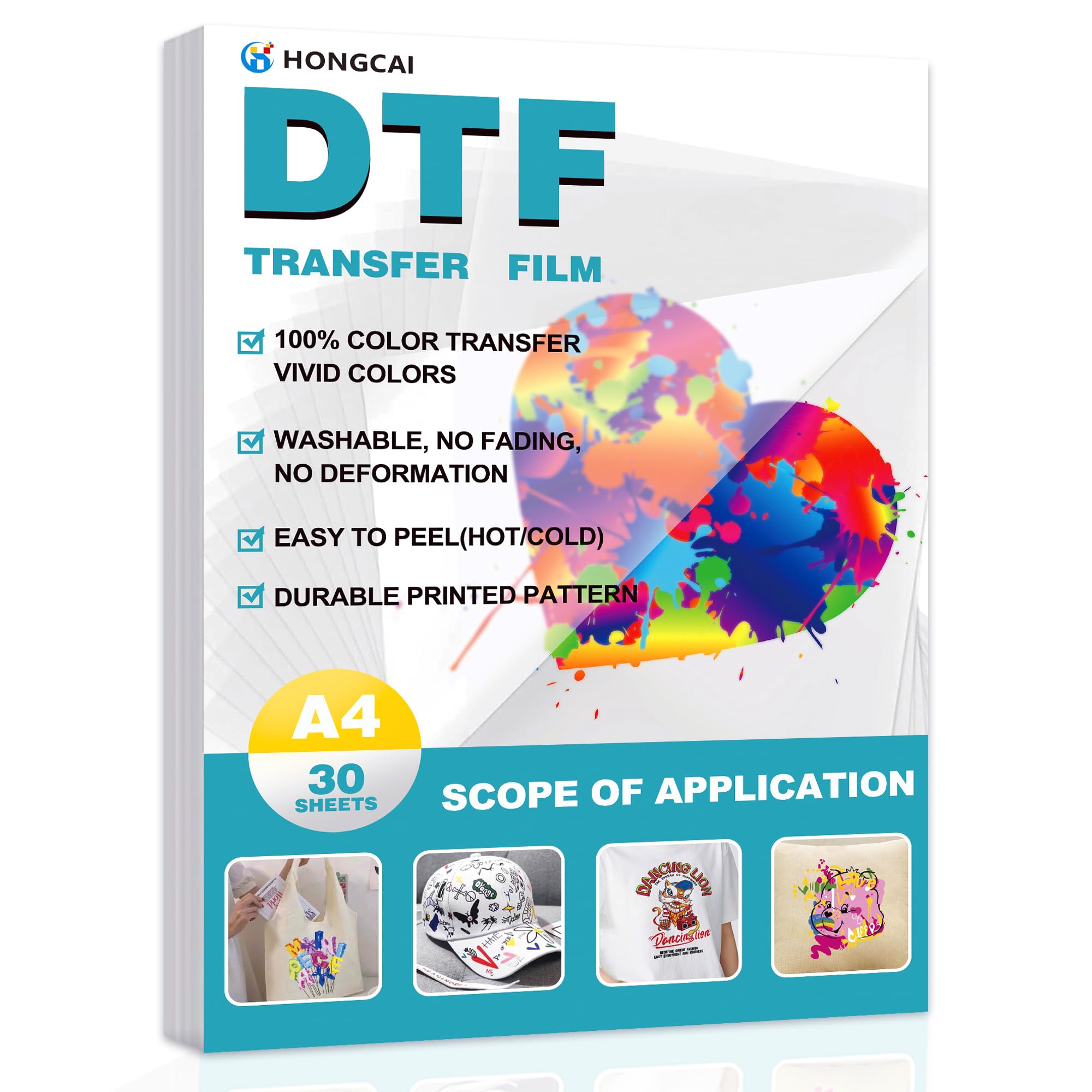 HONGCAI 30 sheets A4 DTF Trans - đánh giá và giá Dtf Hot Peel Film